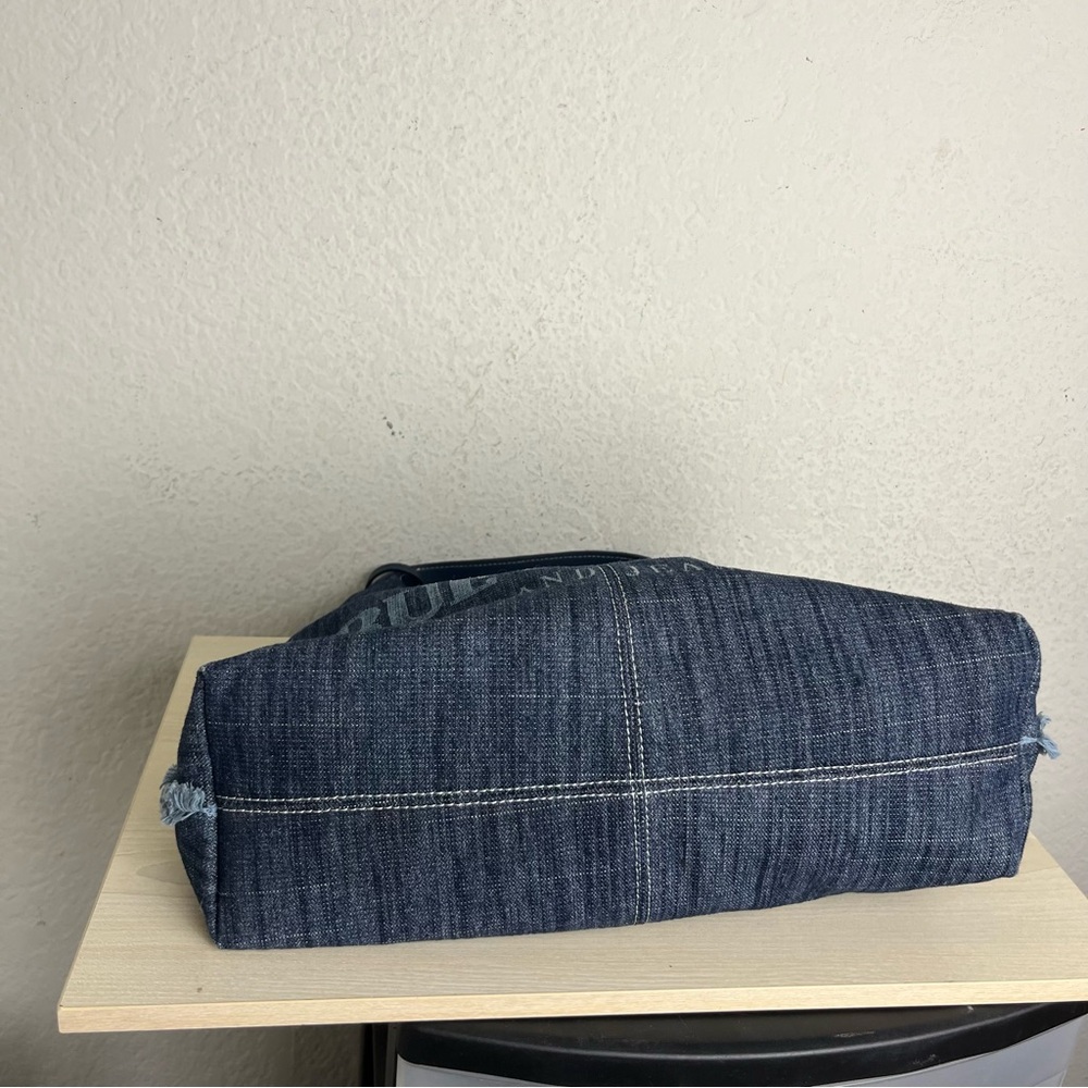 True Religion Denim Hobo Bag Y2K Blue Shoulder - Picture 10 of 14